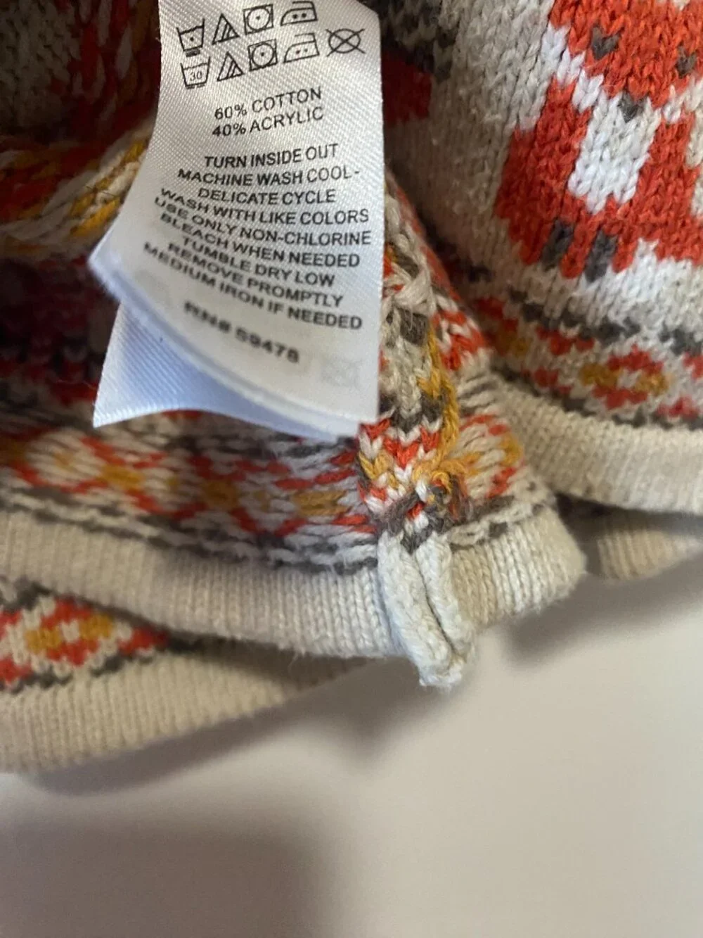 Aspen Kids Girl Novelty Fox Fair Isle Autumn Knit Sweater Dress 4T